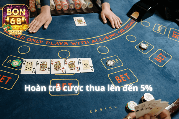 Khuyến Mãi Bon68 - Tặng 5% Hoàn Cược cho người chơi